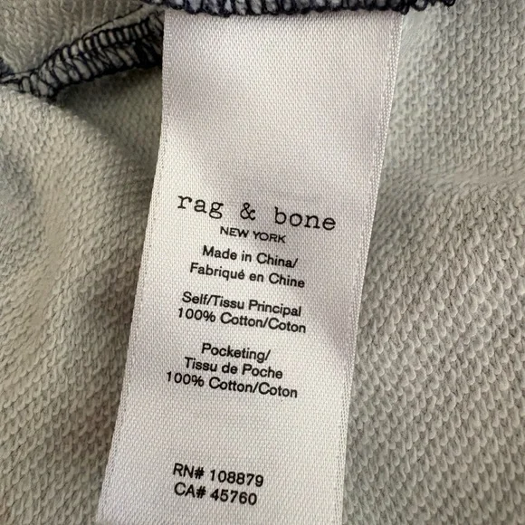 RAG & BONE Miramar Brooke 100% Cotton Terry Walking Shorts Large - Picture 12 of 14